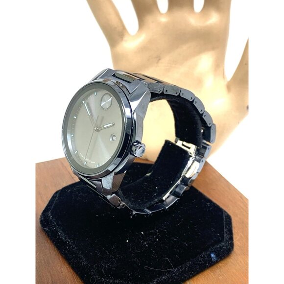 Movado Mens Watch 3600862 Bold Verso Blue Dial Swiss Quartz Stainless Steel 42mm - Picture 15 of 15